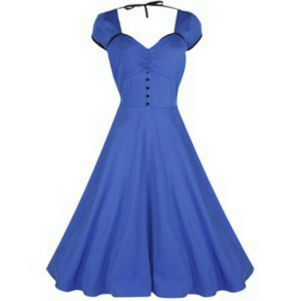 Elegant Blue Women's Dress